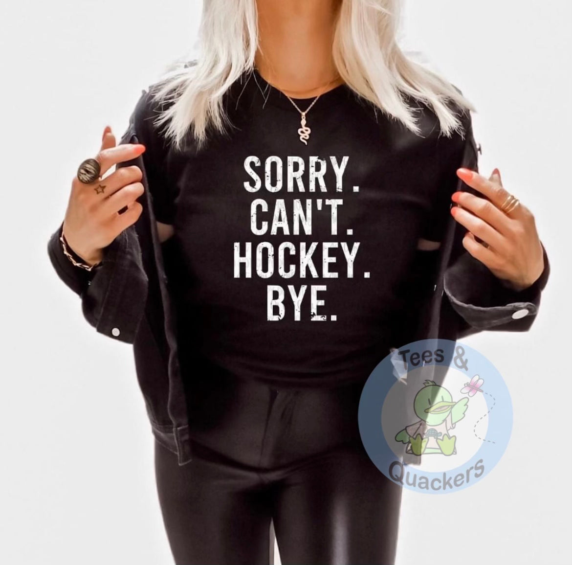 Sorry. Can't. Hockey. Bye.