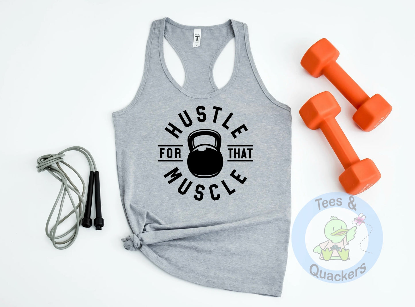 Hustle for that muscle: Ladies tank top