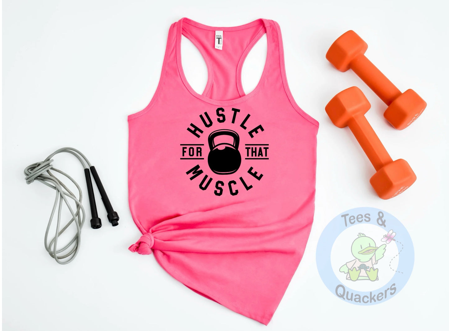 Hustle for that muscle: Ladies tank top