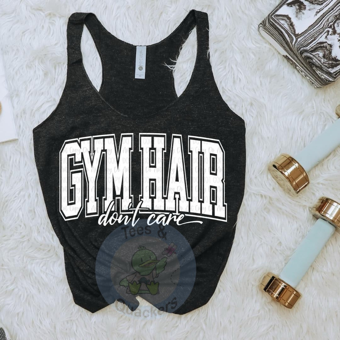 Gym Hair Don't Care ladies tank