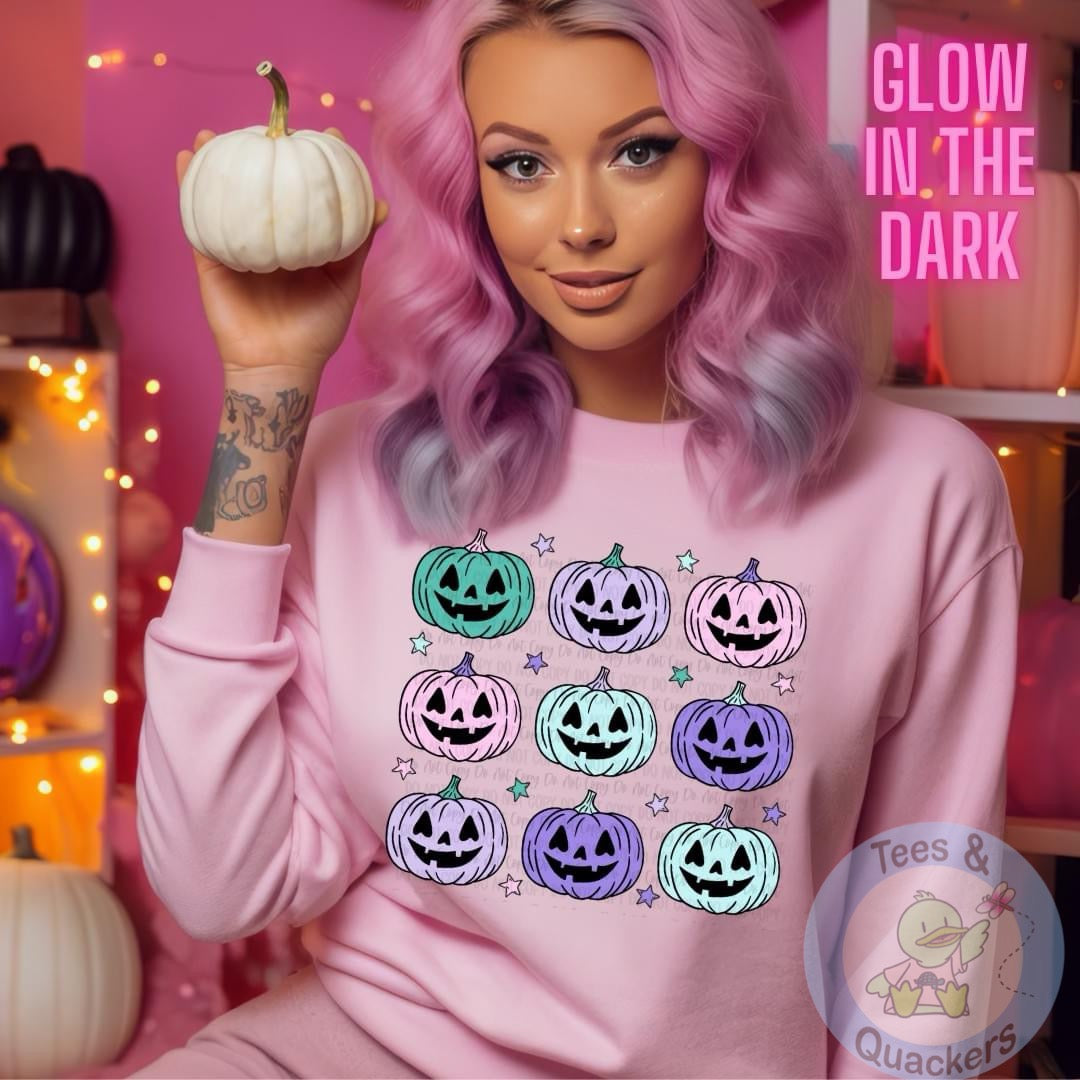 Pastel Pumpkins- glow in the dark